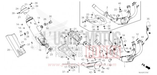SILENCIEUX D'ECHAPPEMENT CRF1100D4R de 2024